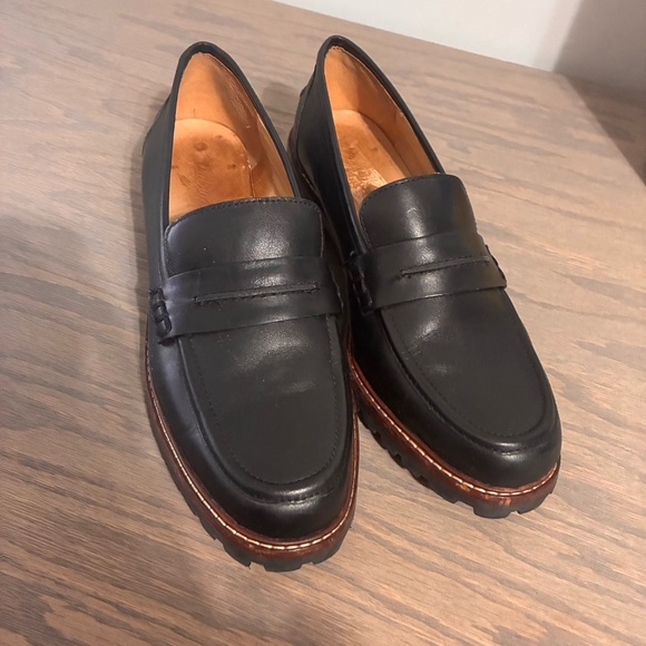 Madewell Women's 8 The Corinne Lugsole Loafers Black Classic Timeless Career - Picture 13 of 13